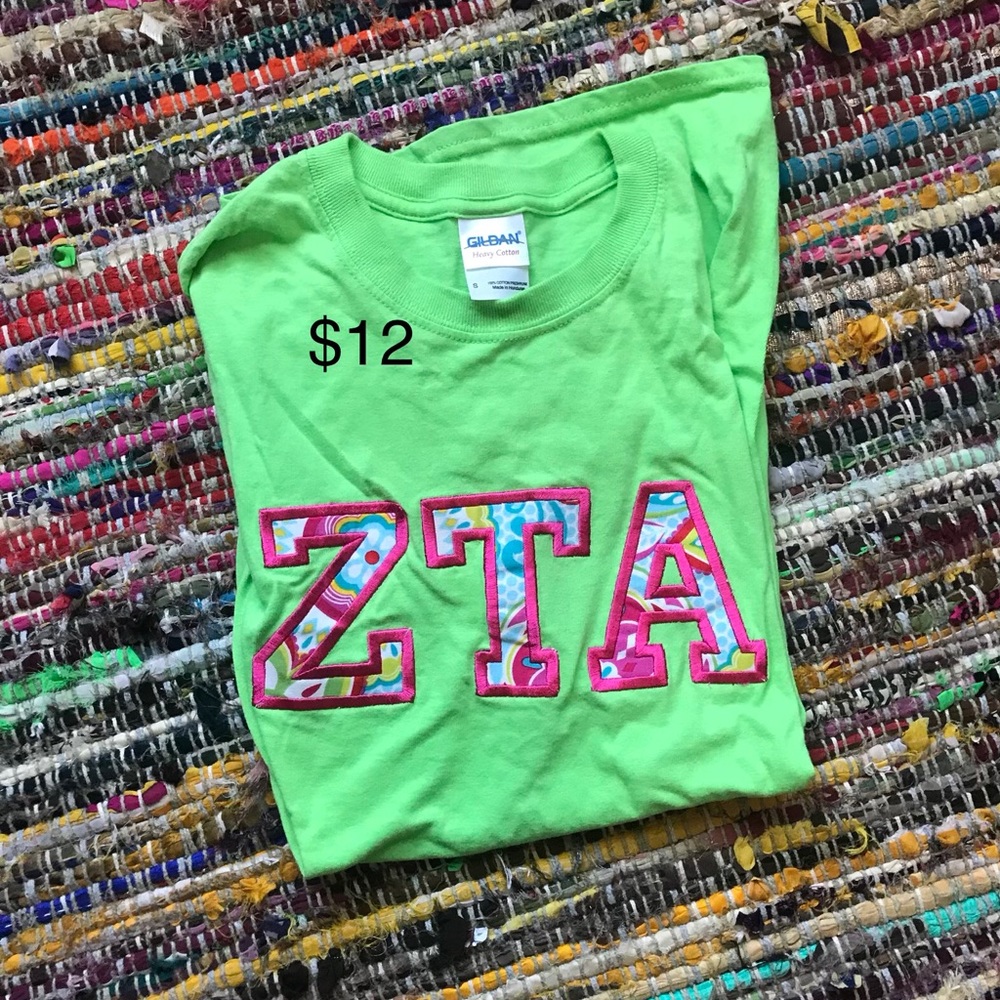 ZTA stitch letters